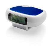 Шагомер с клипсой для ремня и LCD дисплеем, белый/синий, арт. 001858203