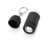 Мини-фонарь “Avior” с зарядкой от USB, черный, арт. 000803603