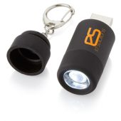 Мини-фонарь “Avior” с зарядкой от USB, черный, арт. 000803603