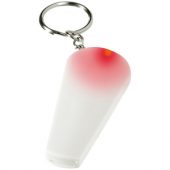 Брелок “Spica” с LED фонариком и свистком, белый, арт. 001163603