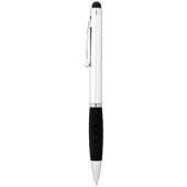 Ручка-стилус шариковая “Ziggy”, серебристый, синие чернила, арт. 001175103