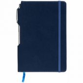 Блокнот А5 “Panama” с ручкой, синий, арт. 001380203