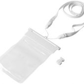 Чехол водонепроницаемый “Splash” для мобильного телефона, прозрачный/белый, арт. 001192903