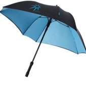 Зонт трость “Square”, полуавтомат 23″, черный/синий, арт. 000728803