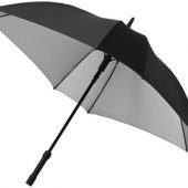 Зонт трость “Square”, полуавтомат 23″, черный/серебристый, арт. 000728903