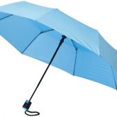 Зонт складной “Sir”, полуавтомат 21″, голубой, арт. 001196603