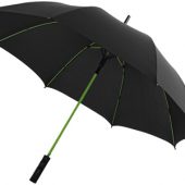 Зонт трость “Spark” полуавтомат 23″, черный/лайм, арт. 001656203