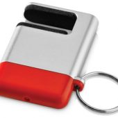 Подставка-брелок для мобильного телефона “GoGo”с губкой для чистки экрана, красный, арт. 001227103