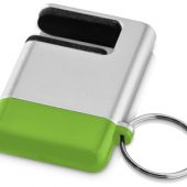 Подставка-брелок для мобильного телефона “GoGo”с губкой для чистки экрана, зеленый, арт. 001227203