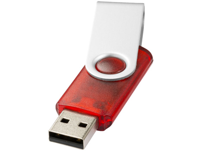 Флеш-карта «Rotate translucent» USB 2.0 на 4 Гб, красный ( 4Gb )  (Копия)