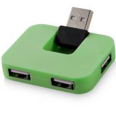 USB Hub “Gaia” на 4 порта, зеленый, арт. 001351803