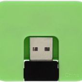 USB Hub “Gaia” на 4 порта, зеленый, арт. 001351803