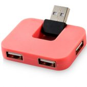 USB Hub “Gaia” на 4 порта, розовый, арт. 001351703