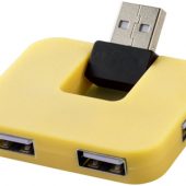USB Hub “Gaia” на 4 порта, желтый, арт. 001351603