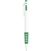 Ручка шариковая «Фиджи» белая/зеленая, арт. 001000203