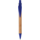 Ручка шариковая «Листок» бамбуковая/синяя, арт. 000710103