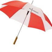 Зонт трость для гольфа, механический 30″, красный/белый, арт. 000658603