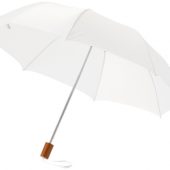 Зонт складной “Nicea”, механический 20″, белый, арт. 000725103