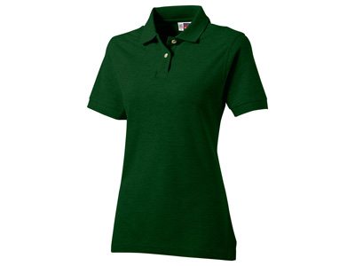 Рубашка поло “Boston” женская, бутылочный зеленый ( L ), арт. 000094903