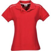 Рубашка поло “Backhand” женская, красный/белый ( L ), арт. 000380503