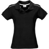 Рубашка поло “Backhand” женская, черный/белый ( M ), арт. 000381903