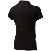 Рубашка поло “Backhand” женская, черный/белый ( 2XL ), арт. 001434103