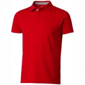 Рубашка поло “Hacker” мужская, красный/серый ( M ), арт. 001330003