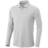 Рубашка поло “Oakville” мужская с длинным рукавом, серый меланж ( 3XL ), арт. 001085803