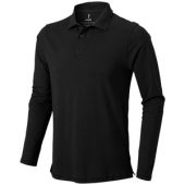 Рубашка поло “Oakville” мужская с длинным рукавом, черный ( M ), арт. 001086103