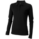 Рубашка поло “Oakville” женская с длинным рукавом, черный ( 2XL ), арт. 001090703