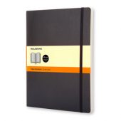 Записная книжка Moleskine Classic Soft (в линейку), ХLarge (19х25 см), черный, арт. 001551703