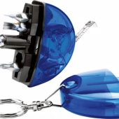 Брелок-рулетка с набором отверток и фонариком, синий, арт. 000054403