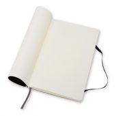 Записная книжка Moleskine Classic Soft (нелинованный), Large (13х21см), черный, арт. 001552503