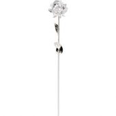 Серебряная роза с хрустальным бутоном Chinelli, арт. 000365603