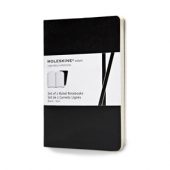 Записная книжка Moleskine Volant (в линейку, 2 шт.), Pocket (9х14см), черный, арт. 001557003