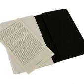 Записная книжка Moleskine Cahier (нелинованный, 3 шт.), Pocket (9х14см), черный, арт. 001558403
