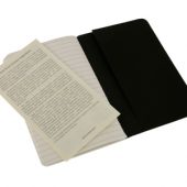 Записная книжка Moleskine Cahier (в линейку, 3 шт.), Pocket (9х14см), черный, арт. 001557803