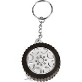 Брелок-рулетка “Шина”, 1 м., черный/серебристый, арт. 000054303