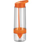 Бутылка для воды с функцией соковыжималки, оранжевая, арт. 001275103