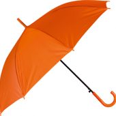 Зонт-трость полуавтоматический с пластиковой ручкой, оранжевый, арт. 000999303