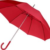 Зонт-трость механический с полупрозрачной ручкой, красный, арт. 001281503