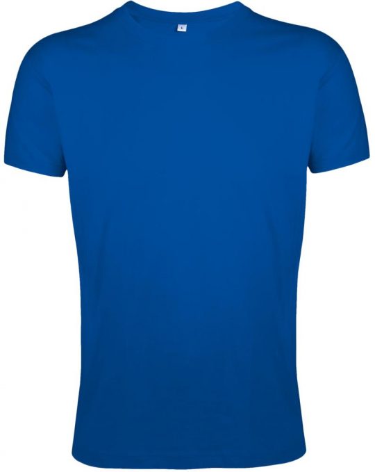 Футболка мужская приталенная REGENT FIT 150 ярко-синяя, размер XS