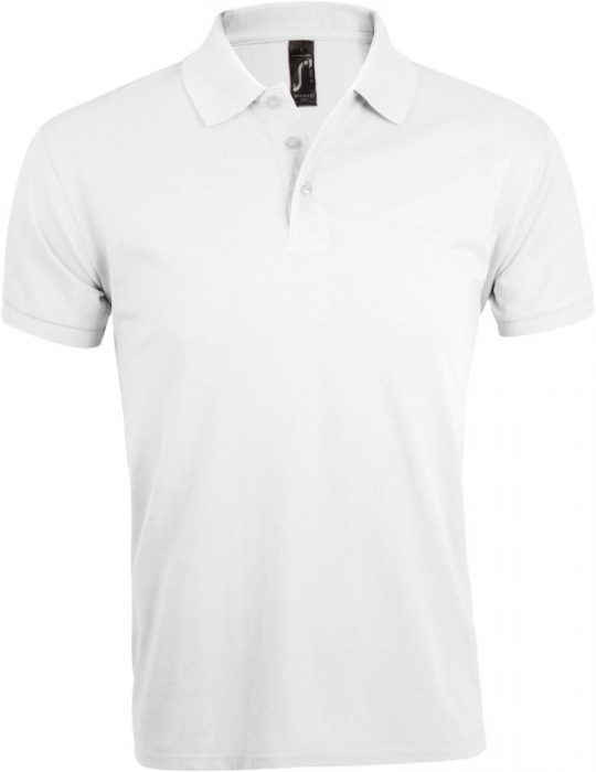 Рубашка поло мужская PRIME MEN 200 белая, размер XXL