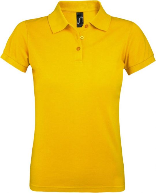 Рубашка поло женская PRIME WOMEN 200 желтая, размер M