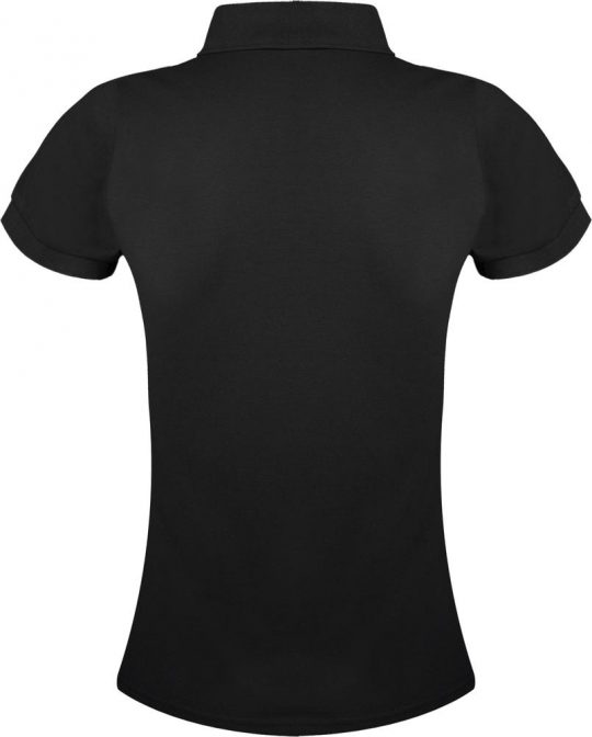 Рубашка поло женская PRIME WOMEN 200 черная, размер S