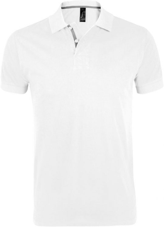 Рубашка поло мужская PORTLAND MEN 200 белая, размер 3XL