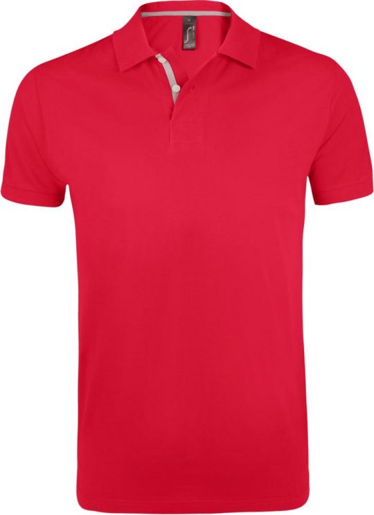 Рубашка поло мужская PORTLAND MEN 200 красная, размер M
