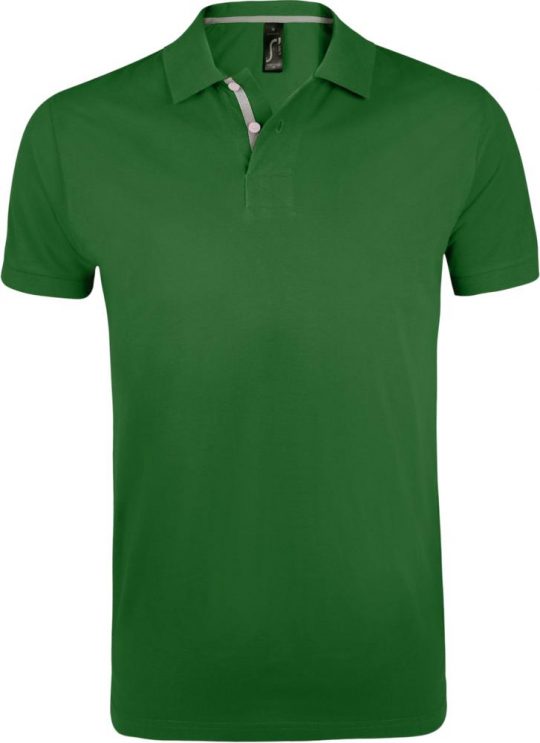 Рубашка поло мужская PORTLAND MEN 200 зеленая, размер XL