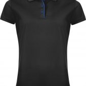 Рубашка поло женская PERFORMER WOMEN 180 черная, размер XXL