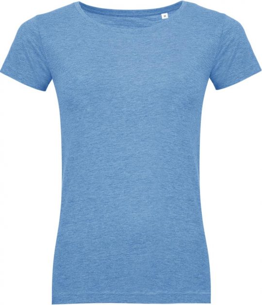 Футболка женская MIXED WOMEN голубой меланж, размер XL